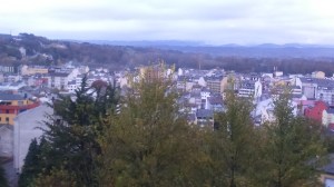 The first sight of Portomarin