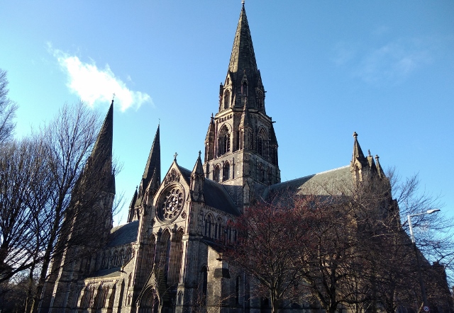 The steeples of St Mary's Cathedral, Edinburgh