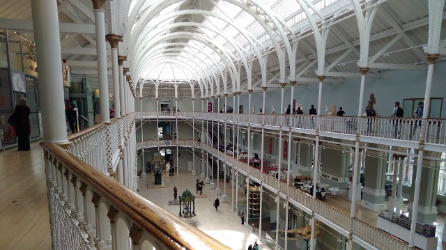Magnificent main hall of the Edinburgh Chambers Street museum