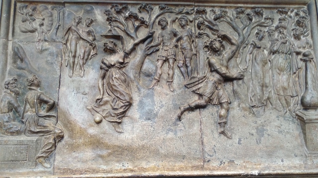 Frieze of Greek figures found in National Museum of Scotland