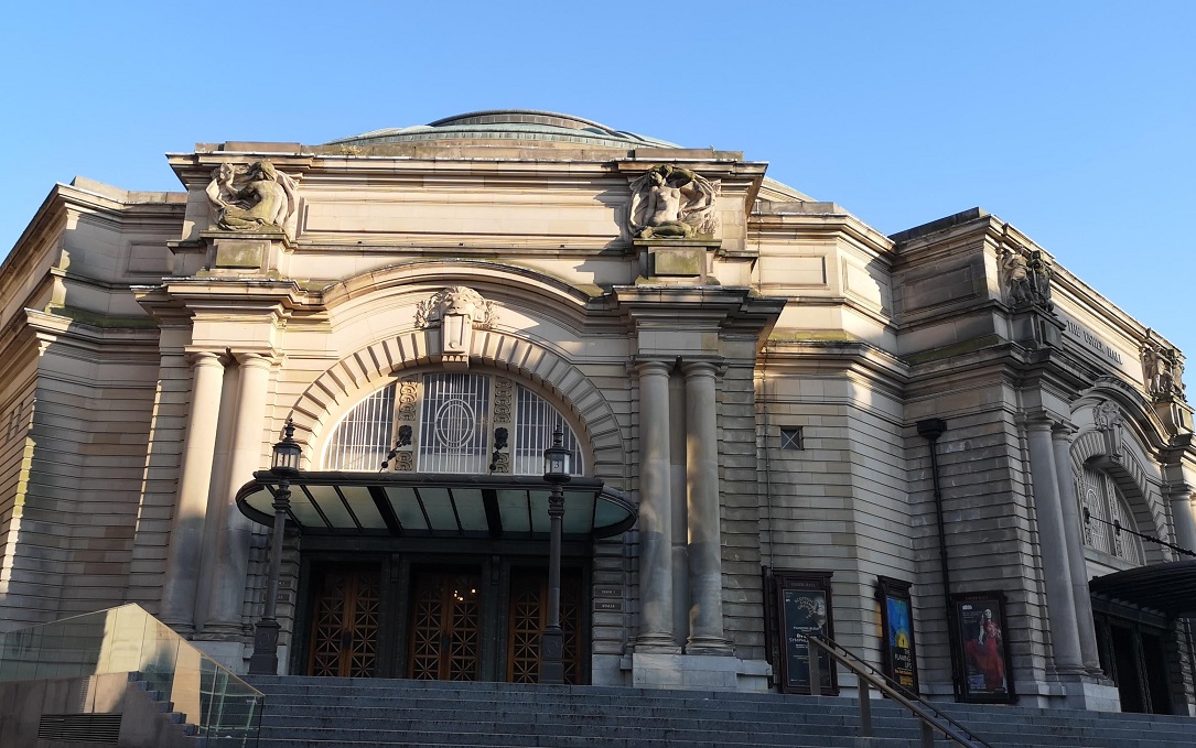 The Usher (concert) Hall, steps and facade