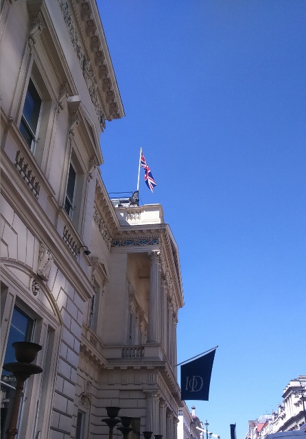 The Union Jack flying