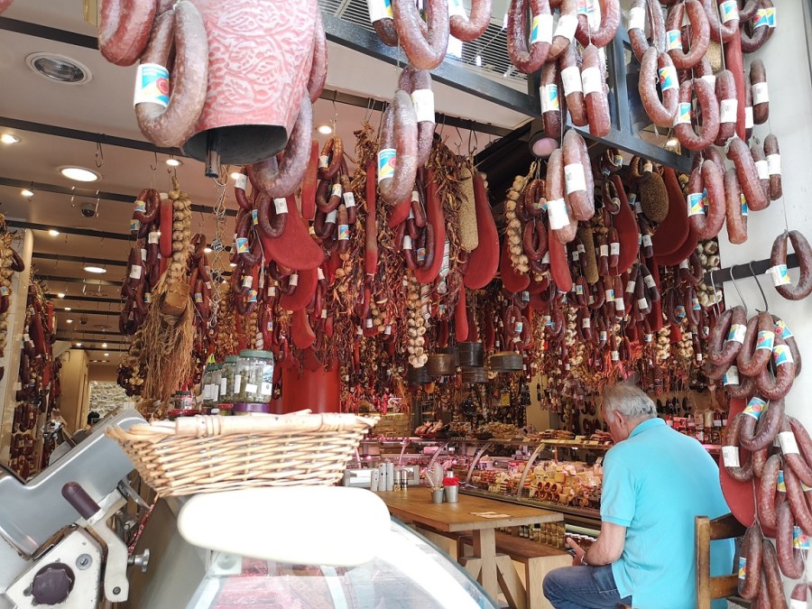 Loops of pork and chorizo