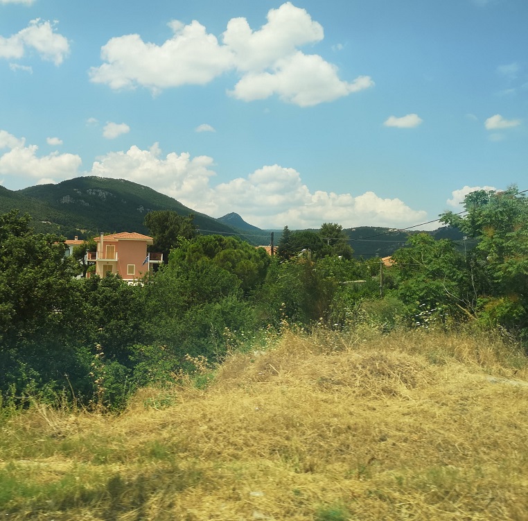 Rural scene with terracotta roof 