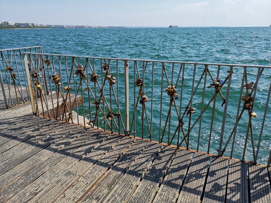 Railings by the sea 