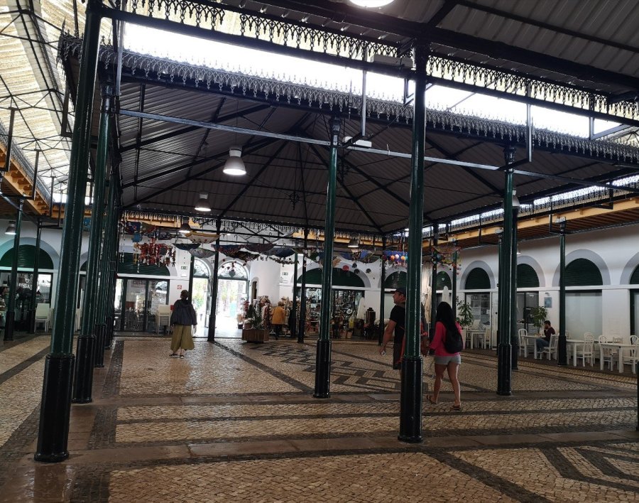 decorated floor market Tavira