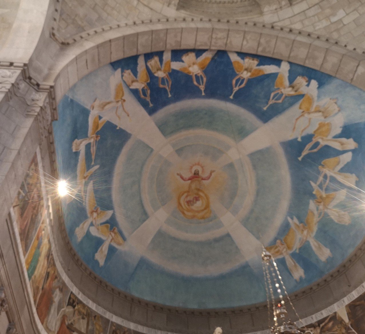 fresco roof detail Santa Luzia Portugal