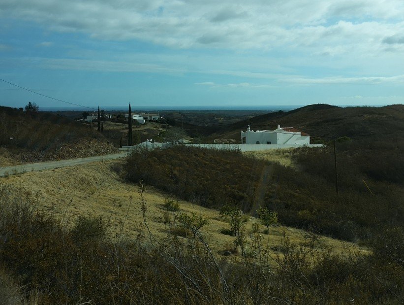 Winding roads and scrubland of inland Portugal, Algarve
