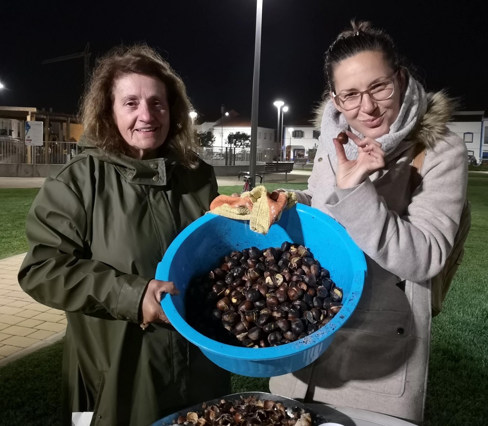 bowl of roasted chestnuts Portugal